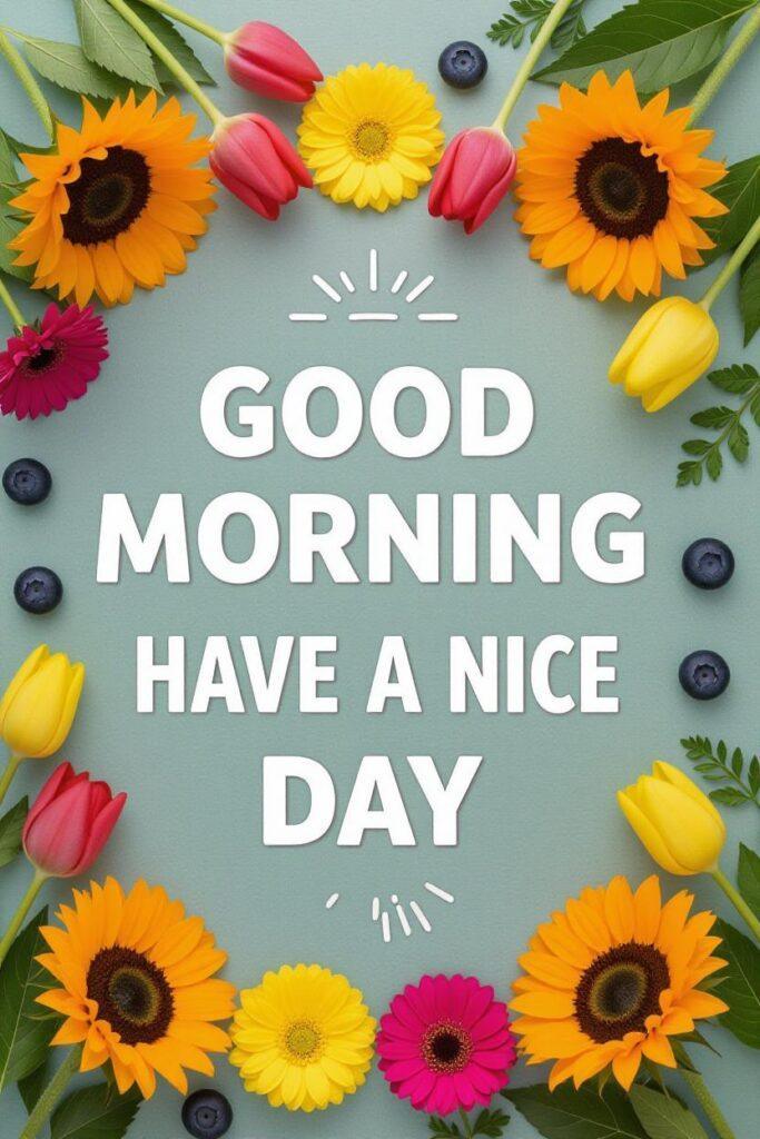 good morning with have a nice day message