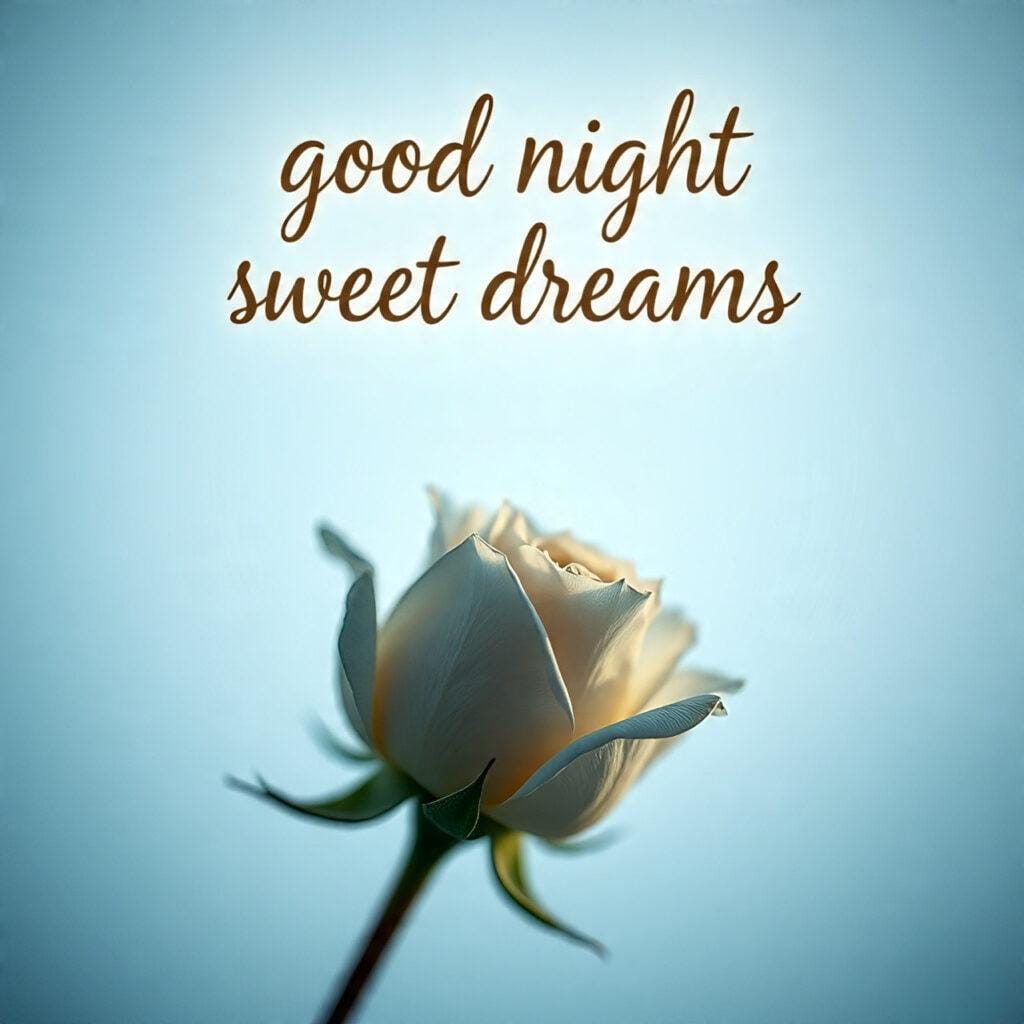 good night images beutiful rose