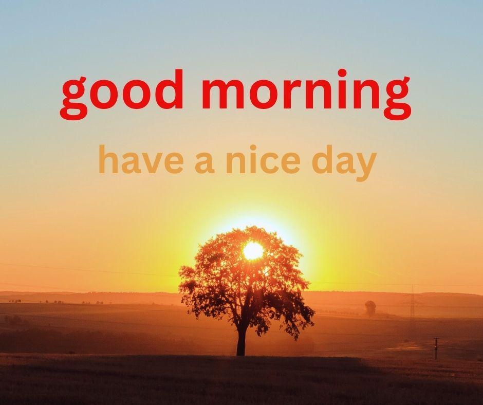 good morning with have a nice day message