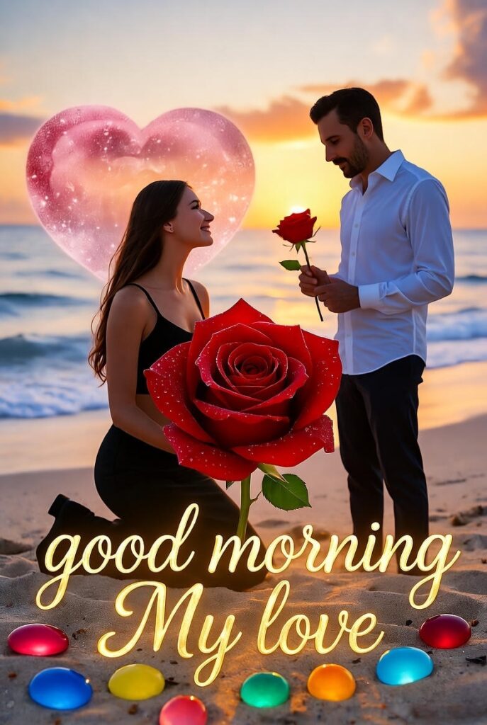 romantic love good morning images