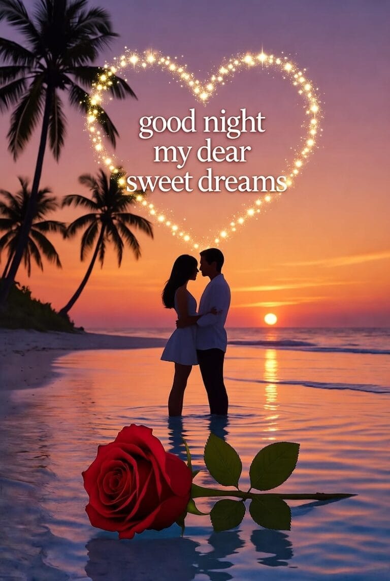 romantic love good night images