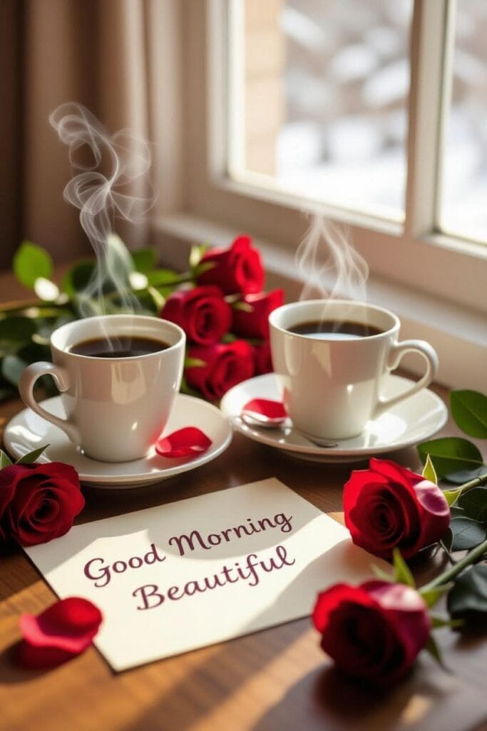romantic love good morning images